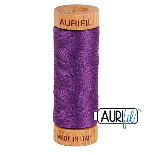 Aurifil 2545 Medium Purple 80wt Cotton Thread 1300 yards invisible applique