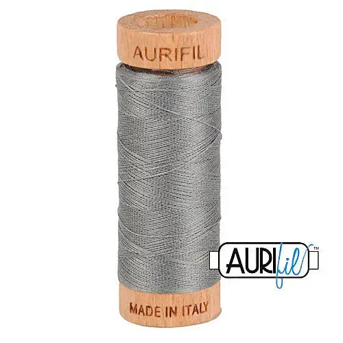Aurifil 2625 Arctic Ice 80wt Cotton Thread 1300 yards invisible applique near white