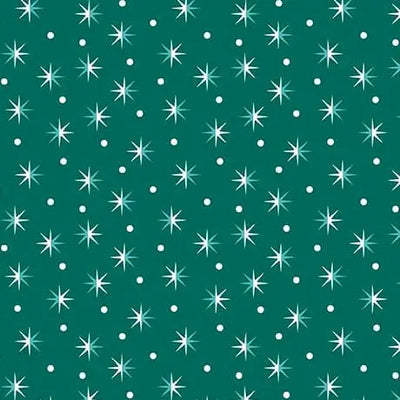 A Cozy Holiday Bowl Cozy Set in 12 Days of Christmas Stars Jade