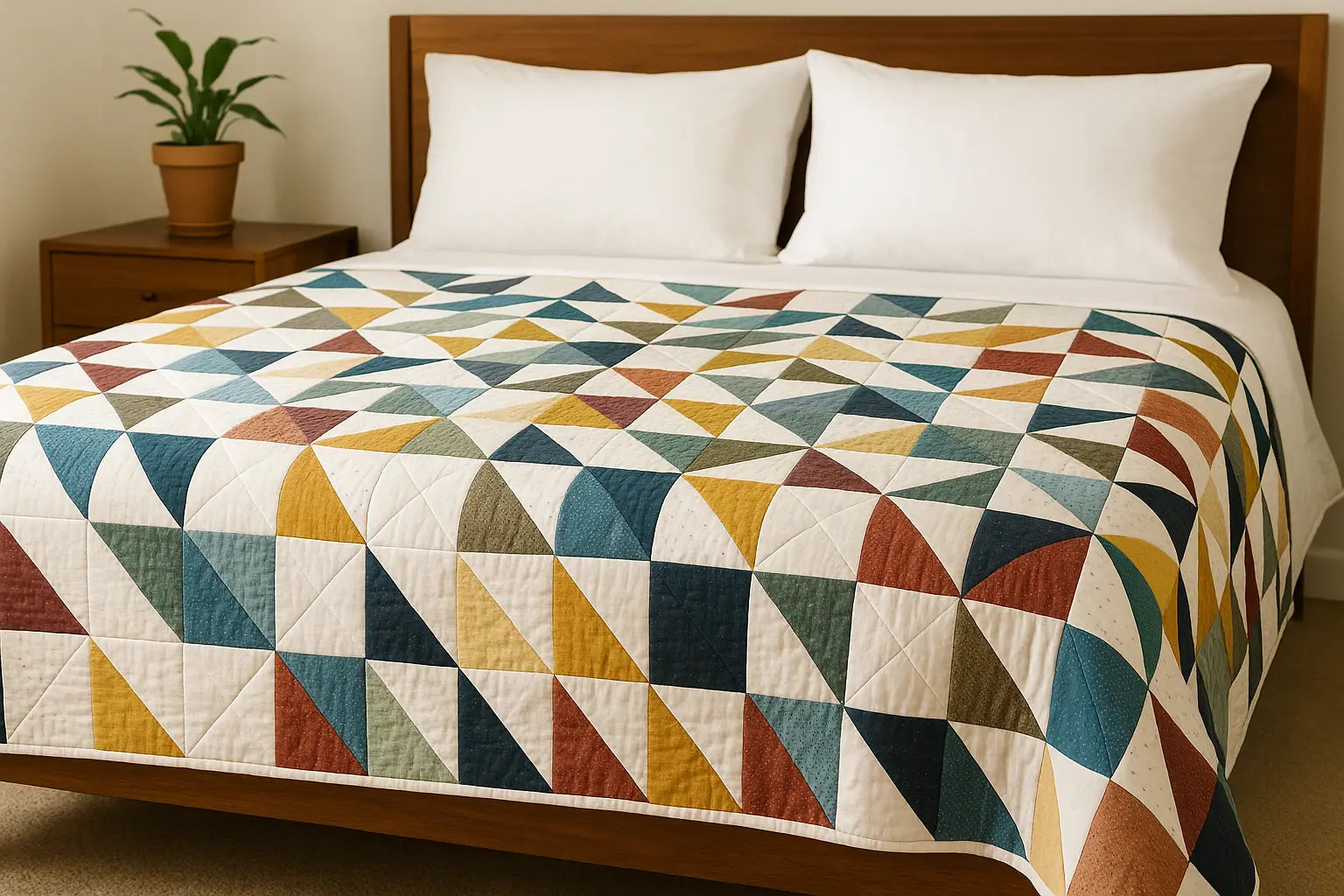 Half-Square-Triangle-Quilt-HST Linda's Electric Quilters