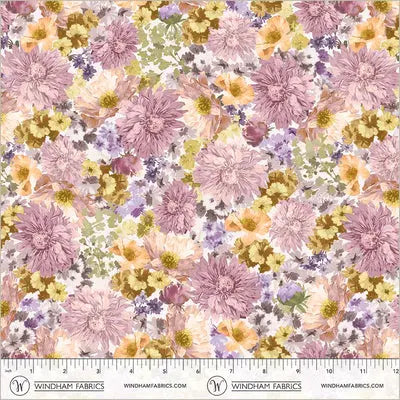 A Sweet Baby Quilt in Aviva Bright Blossoms Lilac