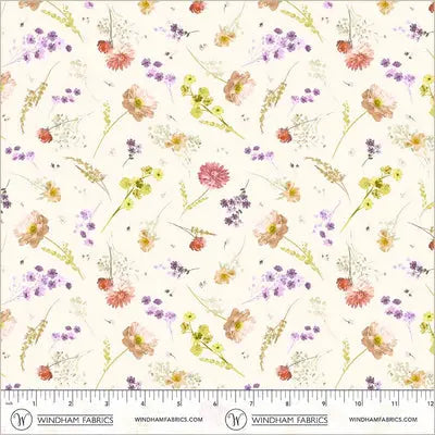 A Light and Airy Pair of Curtains in Aviva Floral Charm Ivory
