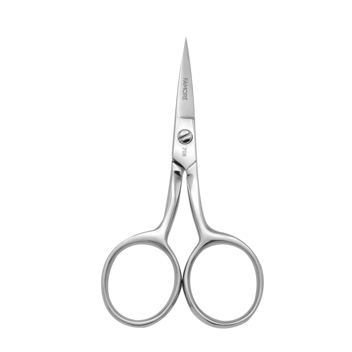 Famoré 708 - Straight Fine Point, Large Ring Scissors (4in.)