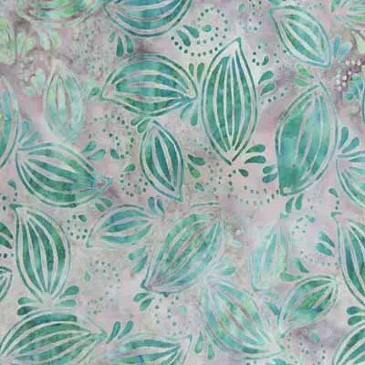 A Handy Little Zip Pouch in Sophie Green Batik