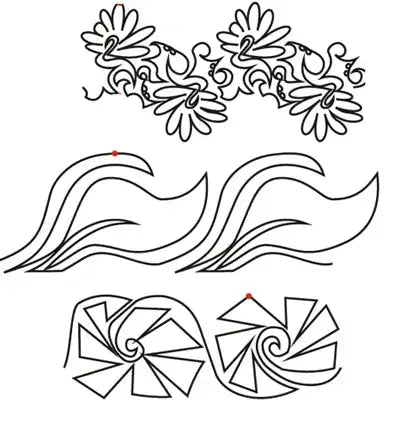820 Combo Pantograph: Three Different 7-Inch Patterns on One Roll for Borders and Beyond