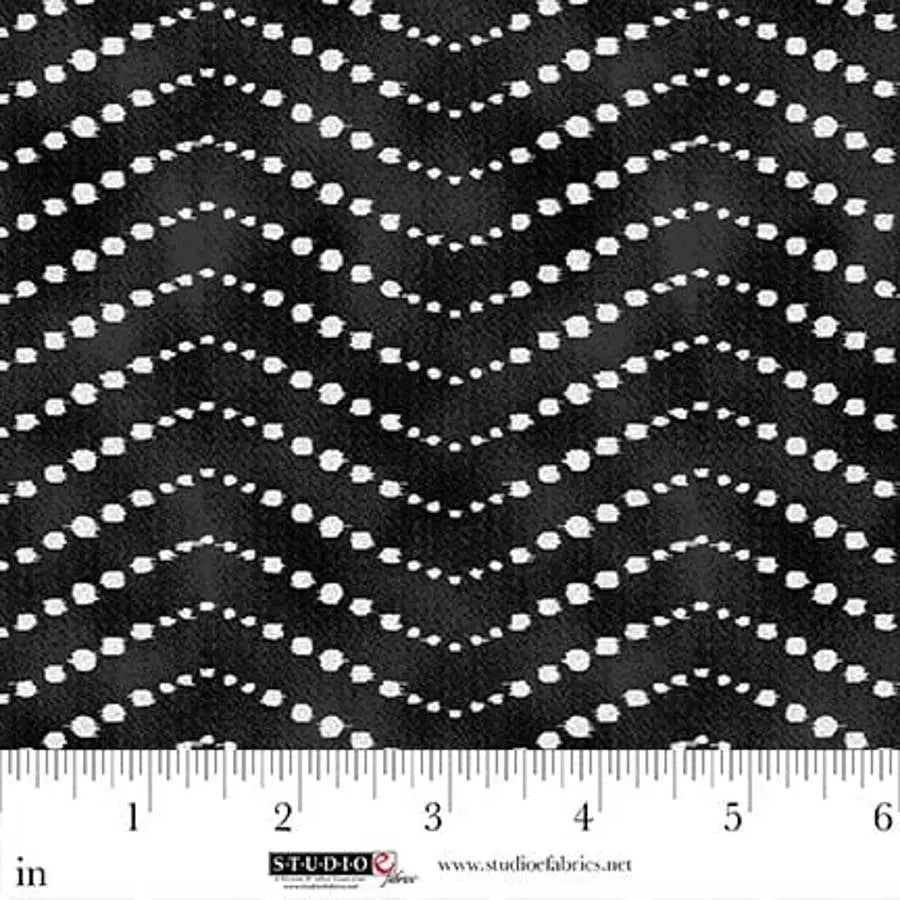 A Bold Chevron Table Runner in Black Ikat Chevron
