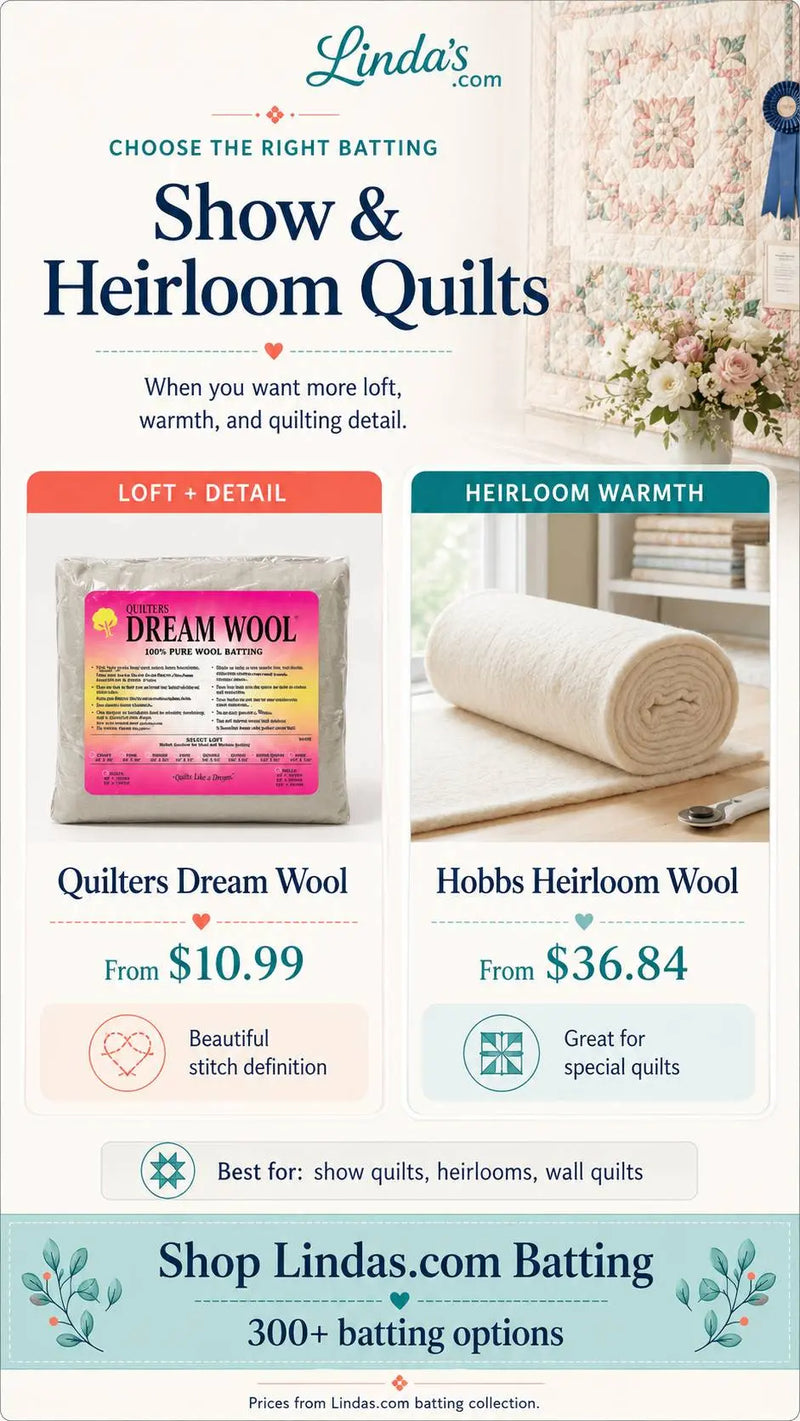 Choose the Right Batting: Show & Heirloom Quilts – Morning with Corey