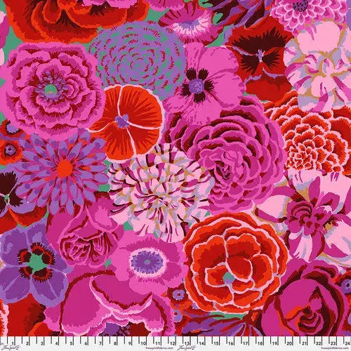 A Bold Whole-Cloth Quilt in Bekah Magenta Wideback
