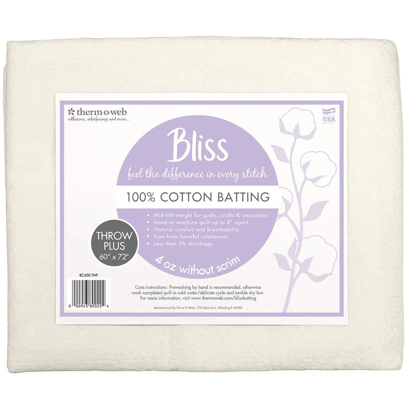 Bliss batting by Therm-O-Web 100 percent cotton