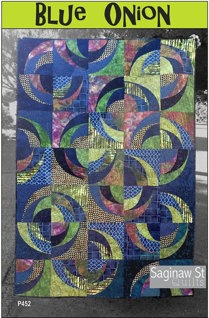Sewing Pattern Fixe How to Sew the Blue Onion Quilt: Gentle Curves and Swirling Blocks