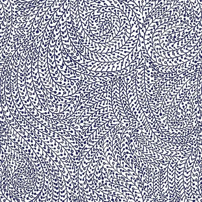 Backing a Quilt with Blue Vine Maze: Why a 108-Inch Printed Cotton Wid