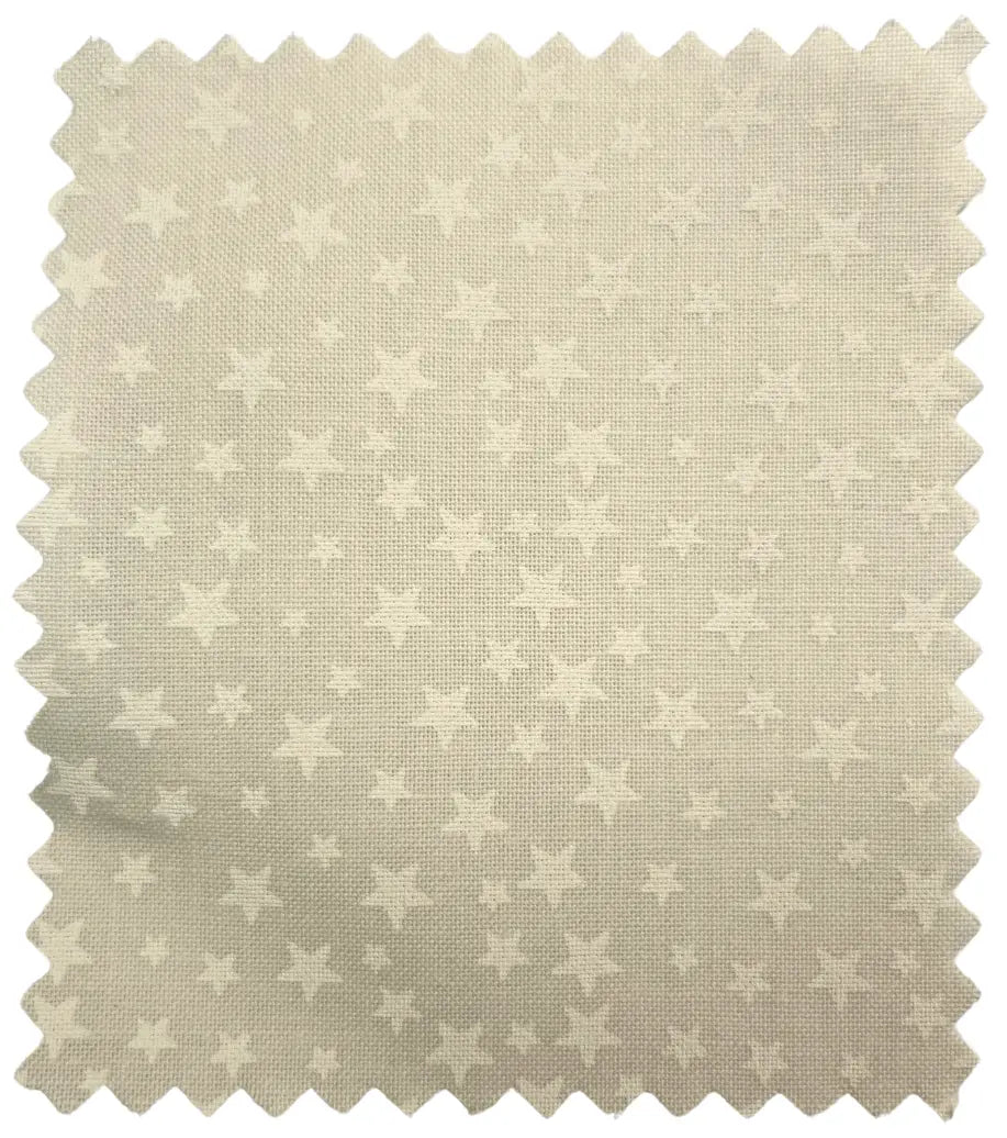 Quiet Stars for a Seamless Queen Back: Working With White-on-Cream Ton