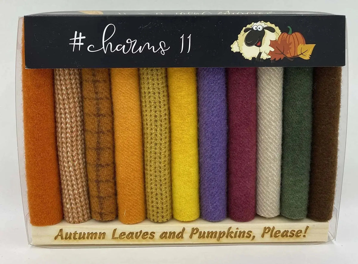 A Cozy Fall Table Runner in #Charms11 Fall