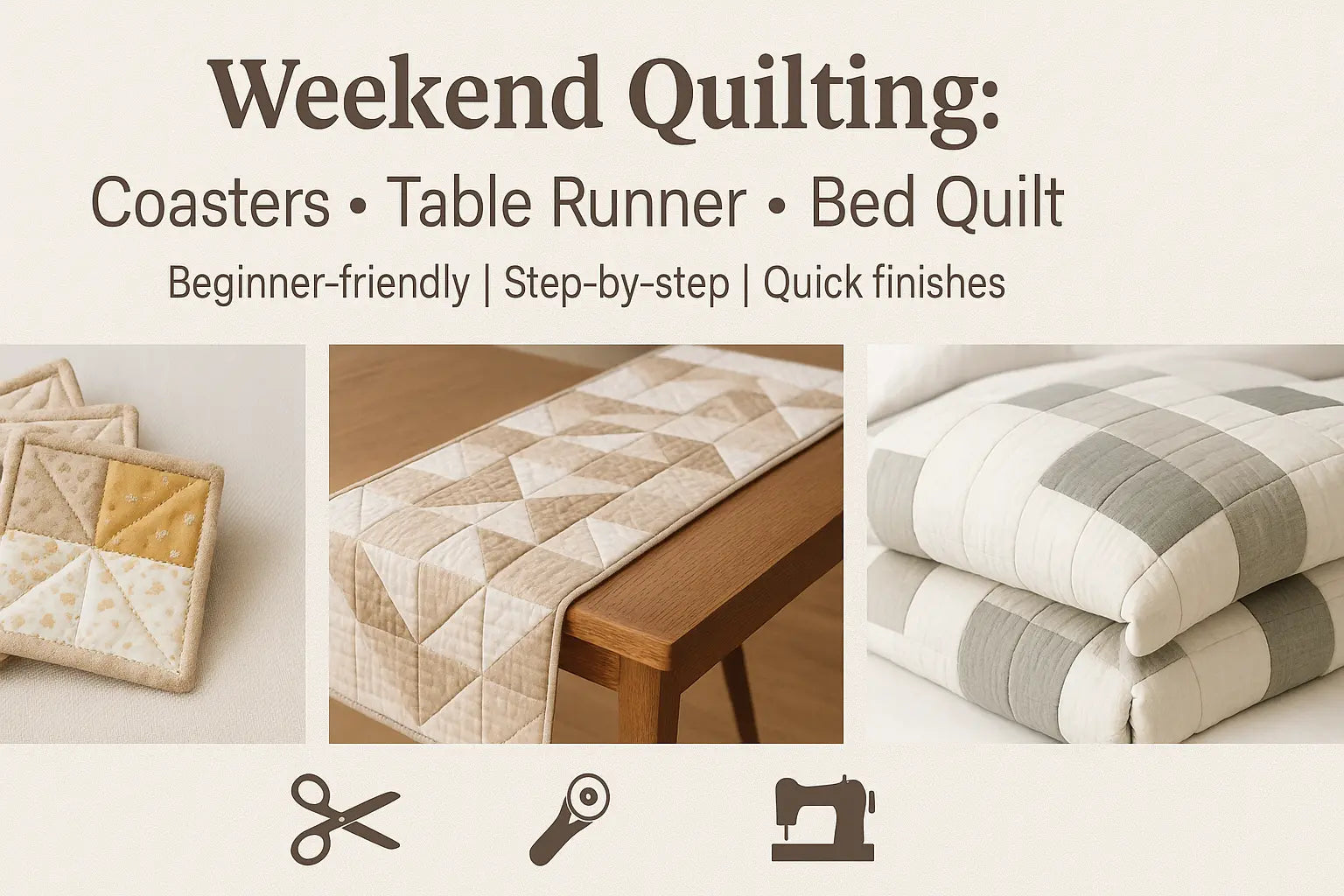 3-Easy-Quilting-Projects-You-Can-Finish-This-Weekend Linda's Electric Quilters