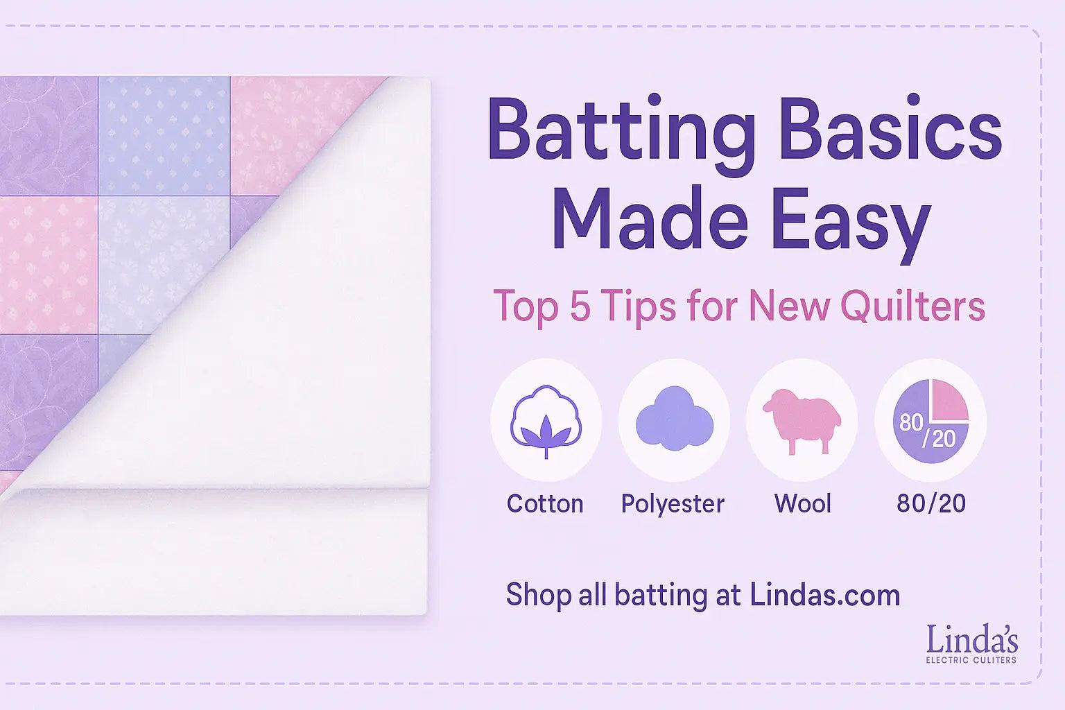 Batting-Basics-Made-Easy Linda's Electric Quilters