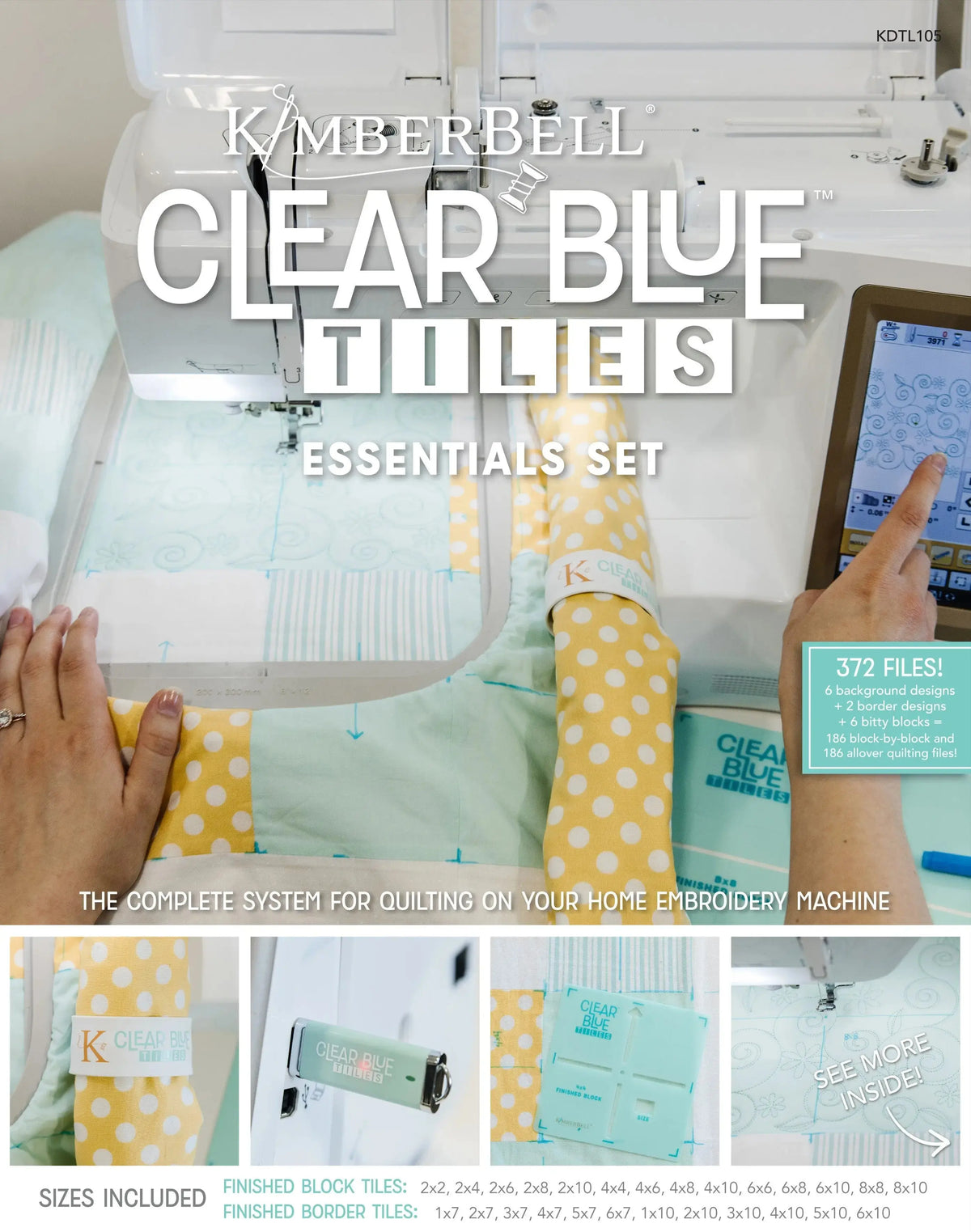 How to Quilt In-the-Hoop with Clear Blue Tiles: Tips for Machine Embro