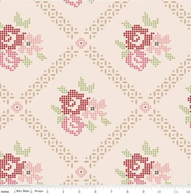 How to Use a Pink Wideback for Quilt Backs: Gingham Cottage Checks in