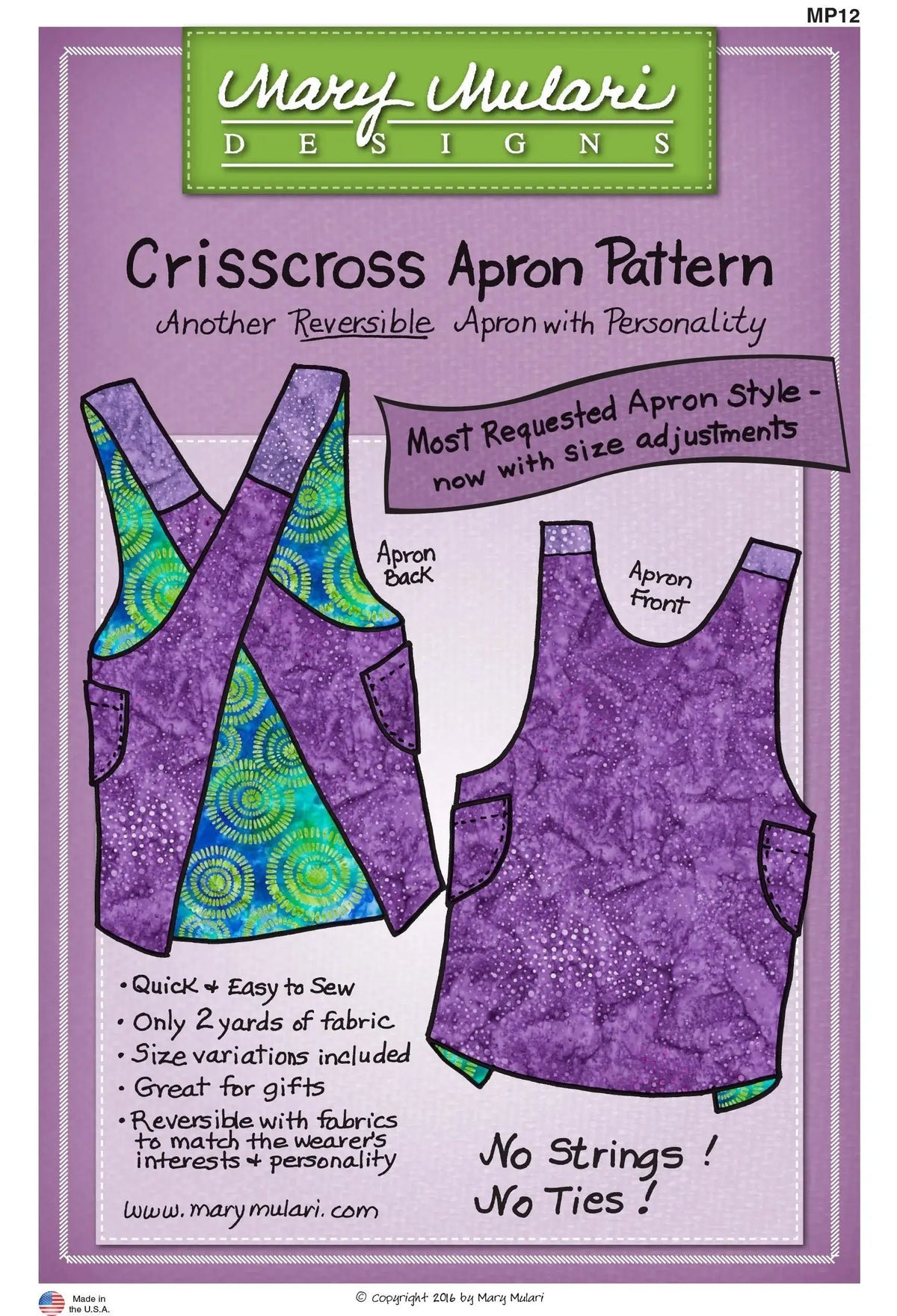 How to Sew a Crisscross Apron: A No-Tie, Reversible Pattern for Sewists