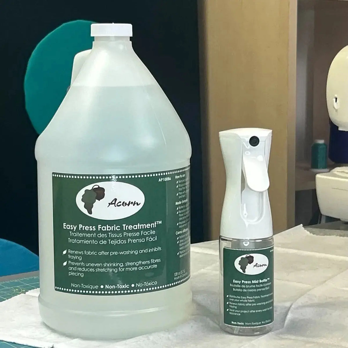 How to Use Easy Press Fabric Treatment with a Continuous Spray Bottle: Flatter Seams and More Accurate Piecing