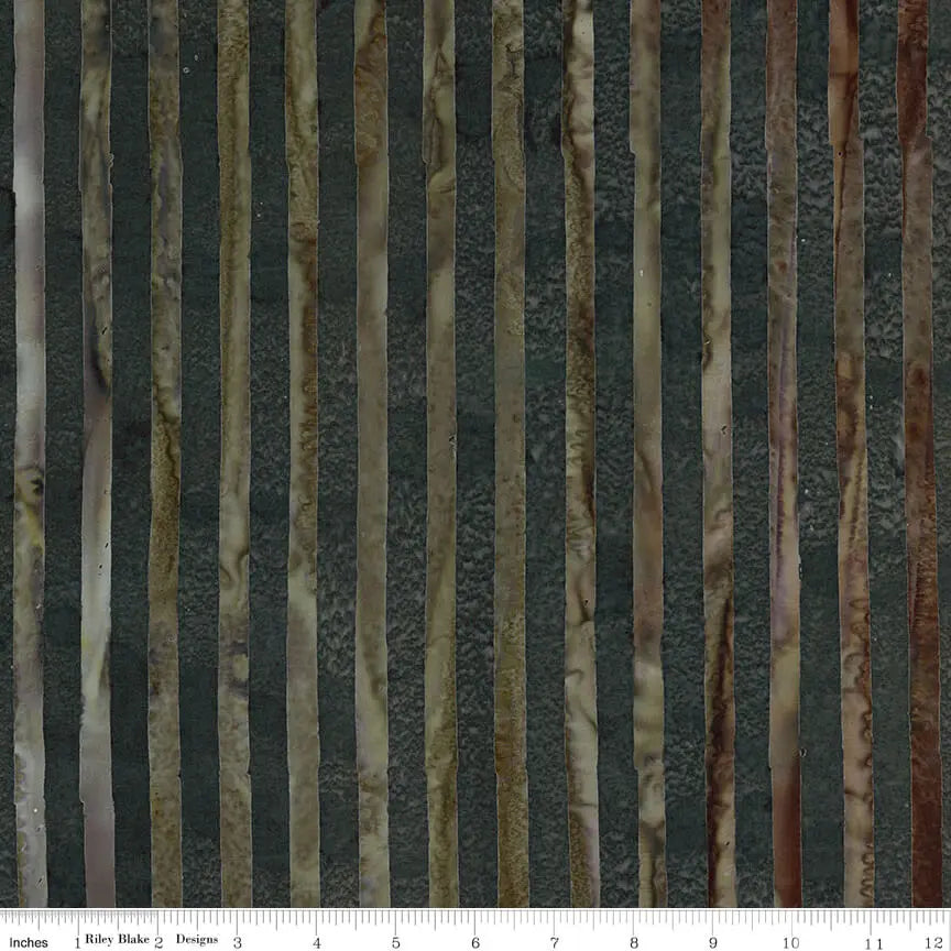 How to Quilt with Deep Green Batiks: Linear Prints in Pine Haven