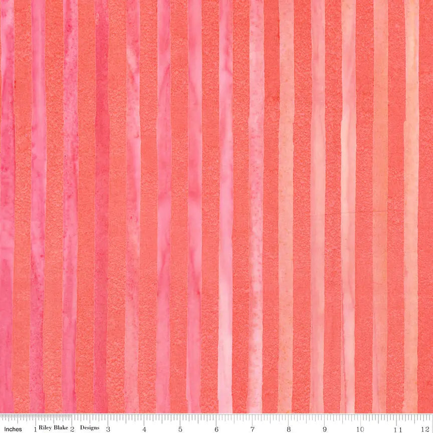 Using a Salmon Linear Batik: Direction, Cutting, and Pairing Get in Li