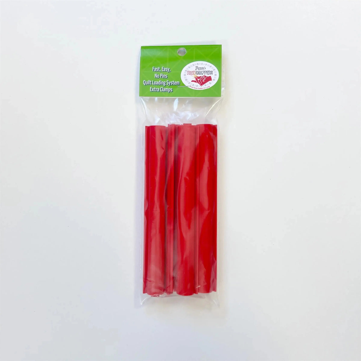 How to Load a Quilt Without Pins: Using Extra Red Snapper Clamps