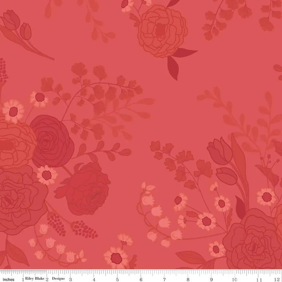 How to Back a Quilt in One Seamless Piece with Tonal Floral Wideback Fabric