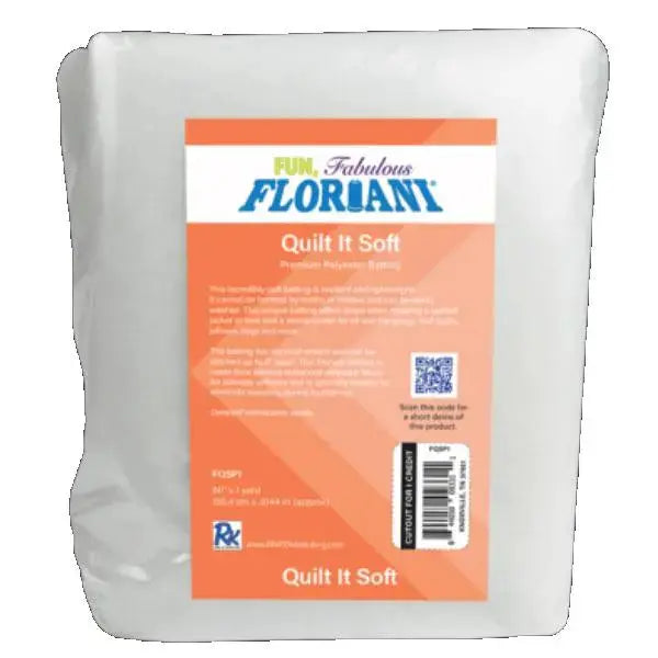Floriani Quilt It Soft Polyester Batting 60 inch by the yard