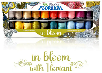 Floriani Great Wall of Thread and Large Thread Sets at Linda's Electric Quilters