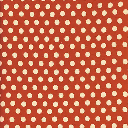 Kaffe Fassett Spot in Tomato, hand-painted polka dot quilting cotton at Linda's Electric Quilters