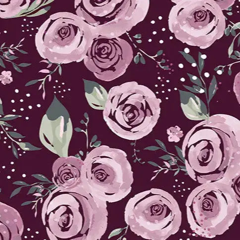 Quilting with Garden Roses Cuddle in Woodrose: A Floral Plush for Soft