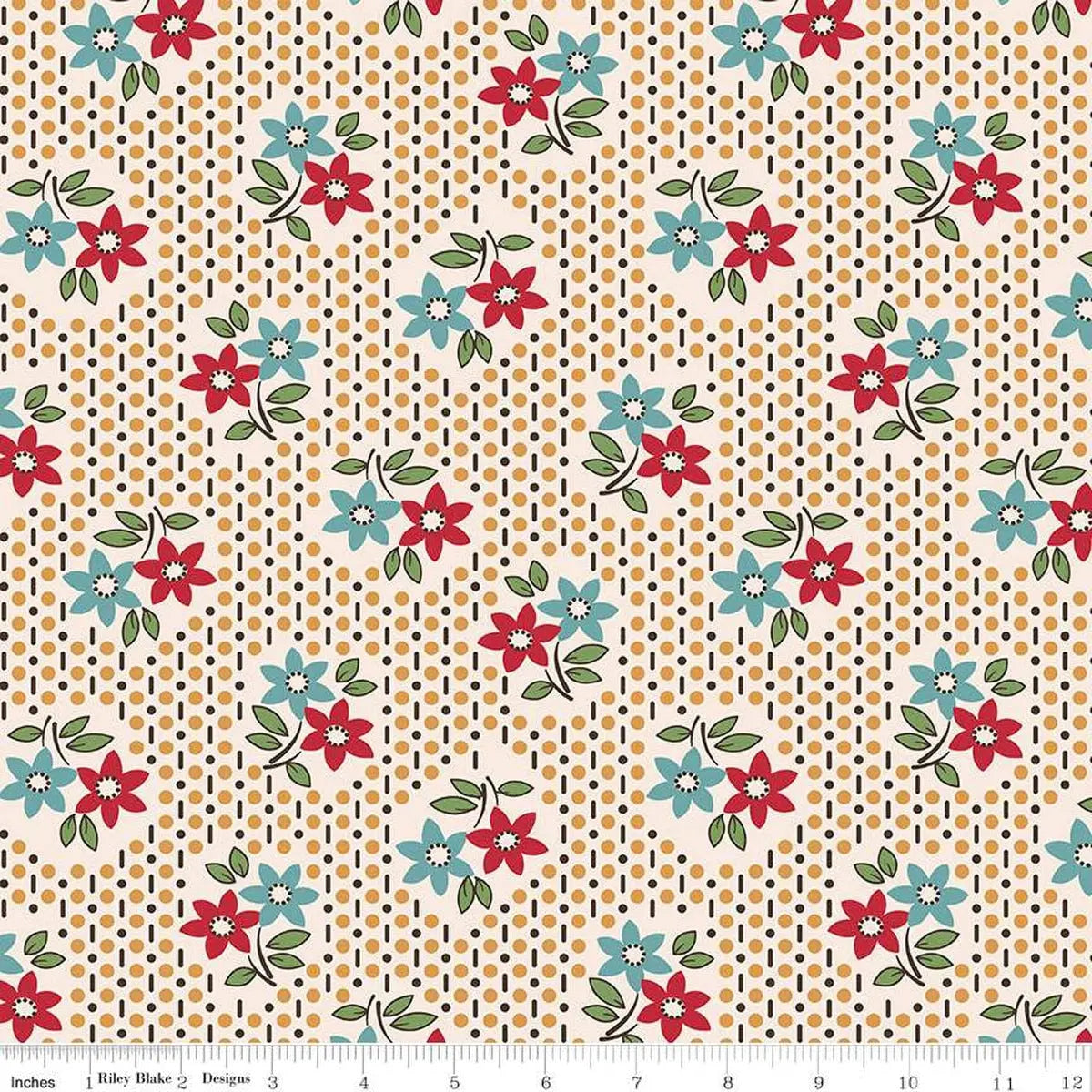 How to Back a Quilt Without a Seam: Using a Tonal Floral Wideback