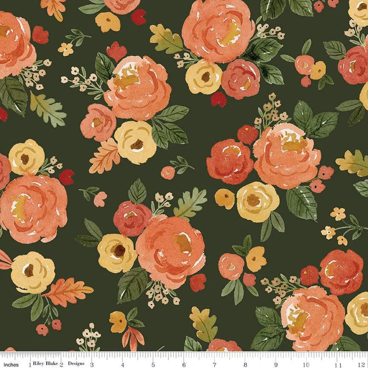 How to Back a Fall Quilt Without a Center Seam: Using a Floral Wideback