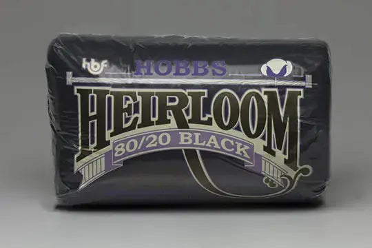Hobbs Heirloom Black 80/20 Batting Package pre-cut dark fabric quilts