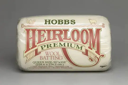 Hobbs Heirloom Wool Batting Package pre-cut queen king premium wool batting