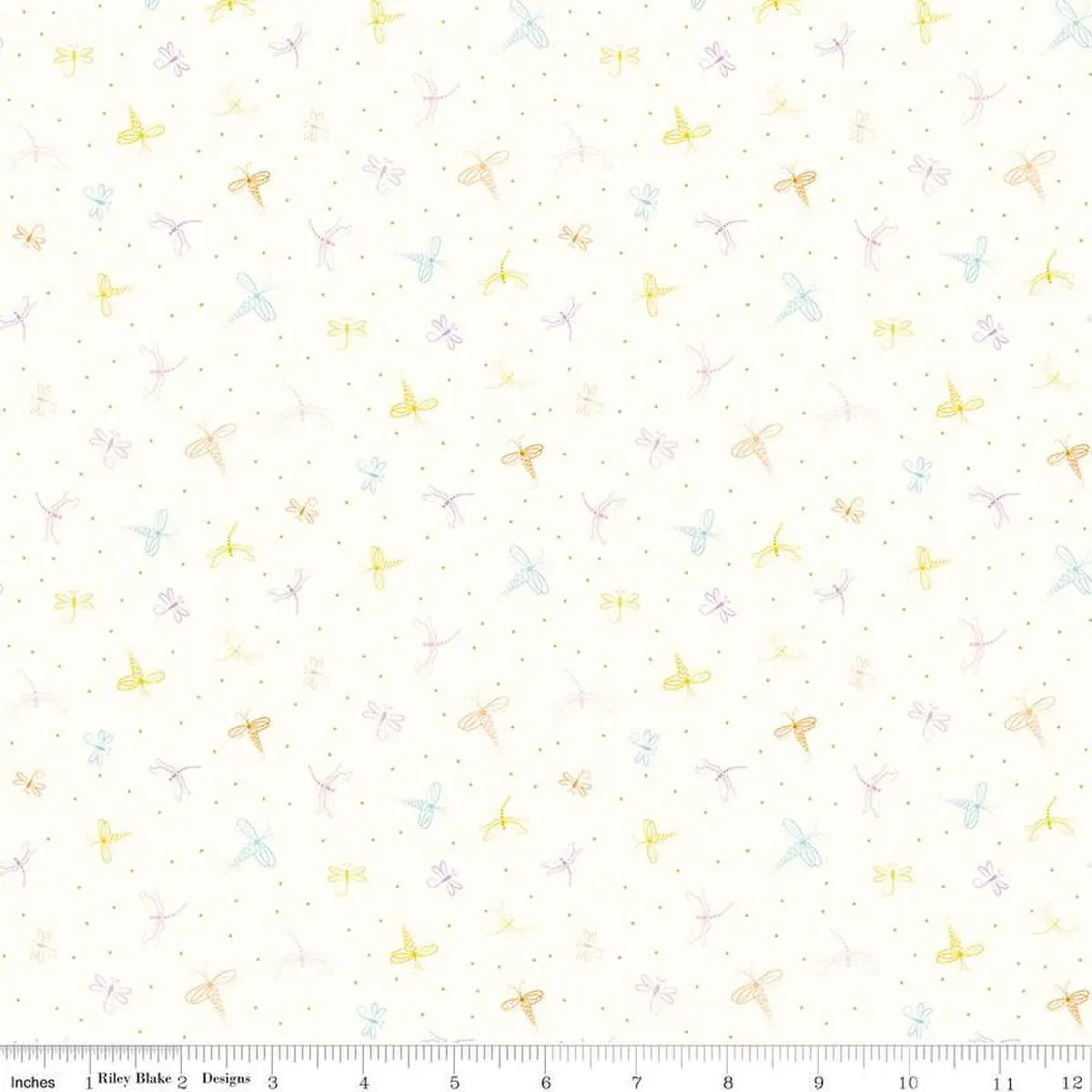 How to Use a Dragonfly Low-Volume Print as a Quilt Background: Pairing and Cutting Tips
