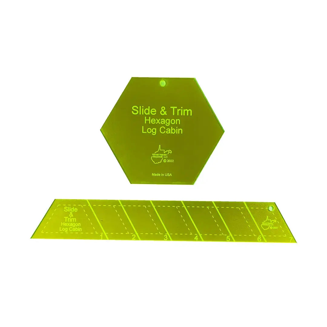 How to Use the Slide & Trim Hexagon Log Cabin Template: Fast, Accurate Hexie Blocks for Quilters