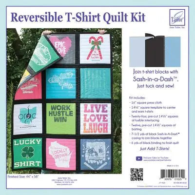 How to Turn Favorite T-Shirts Into a Quilt: A Black-Sashing Kit Guide