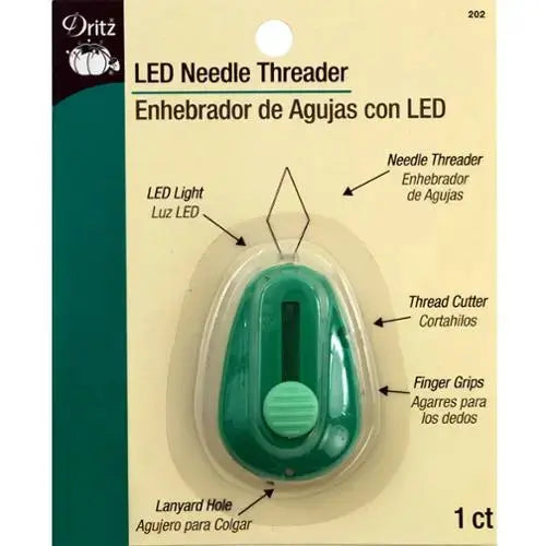 How to Use the LED Needle Threader 202 by Dritz: Brighter, Easier Threading for Quilters