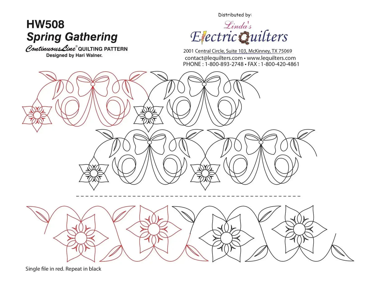 Spring Gathering: A Gentle Continuous-Line Pantograph for Fresh, Seaso