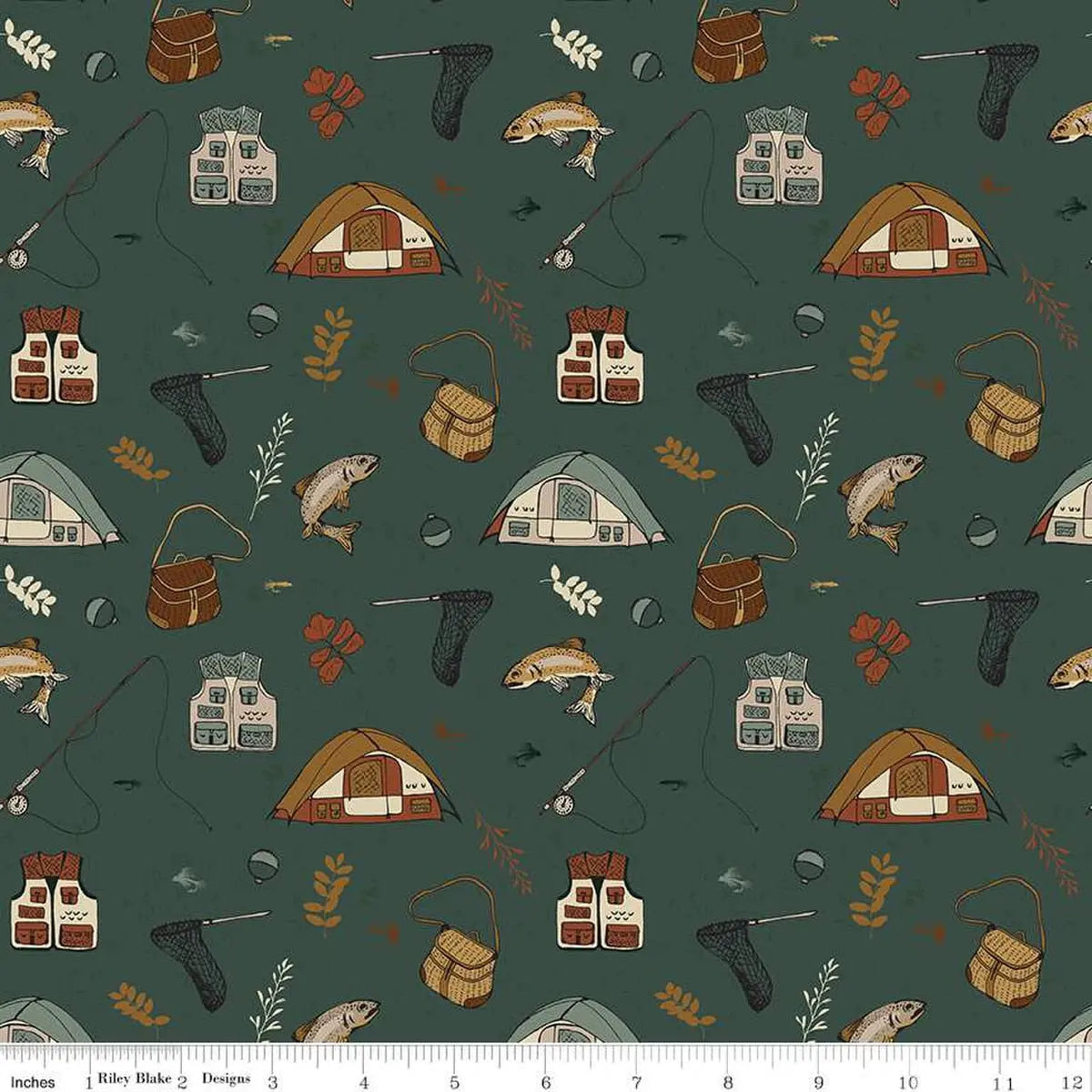 How to Sew Outdoor-Themed Quilts with Gone Fishing Fabric