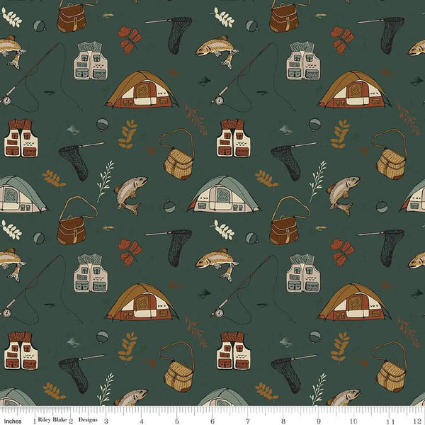 How to Sew Outdoor-Themed Quilts with Gone Fishing Fabric