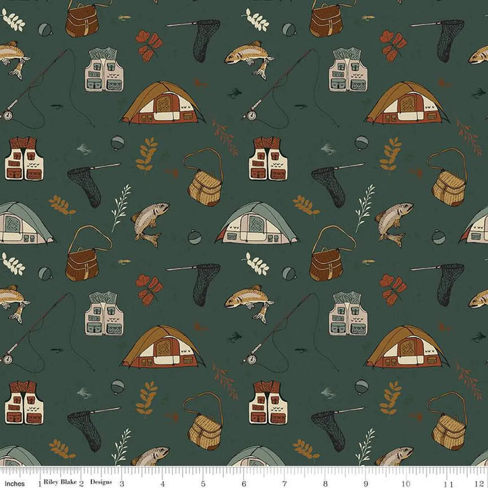 How to Sew Outdoor-Themed Quilts with Gone Fishing Fabric