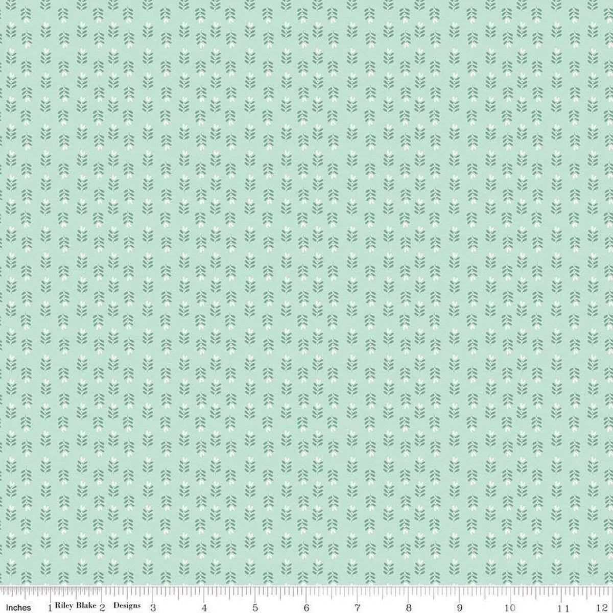 How to Use a Striped Botanical Print in Quilts: Love You Always Plants in Mist