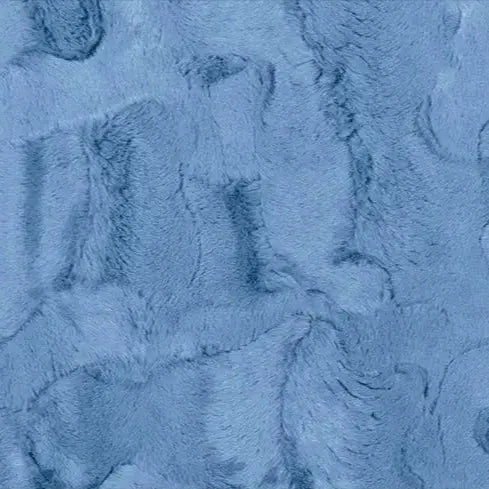 Shannon Fabrics Luxe Cuddle Hide minky fabric in Bluebell - textured luxury minky at Linda's Electric Quilters
