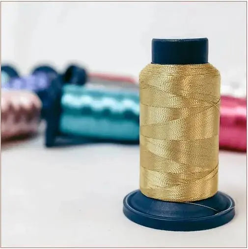 Embellish Metallic Thread 800M Gold Silver Aqua Red by RNK