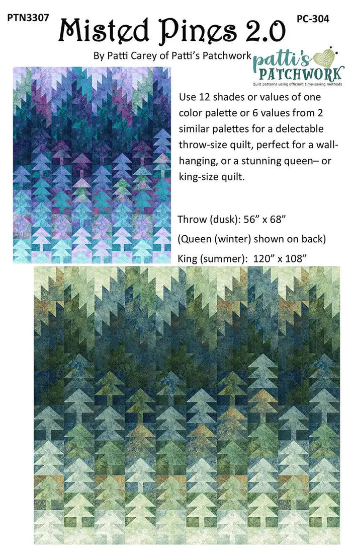 How to Piece the Misted Pines 2.0 Quilt: Working with Color Gradations