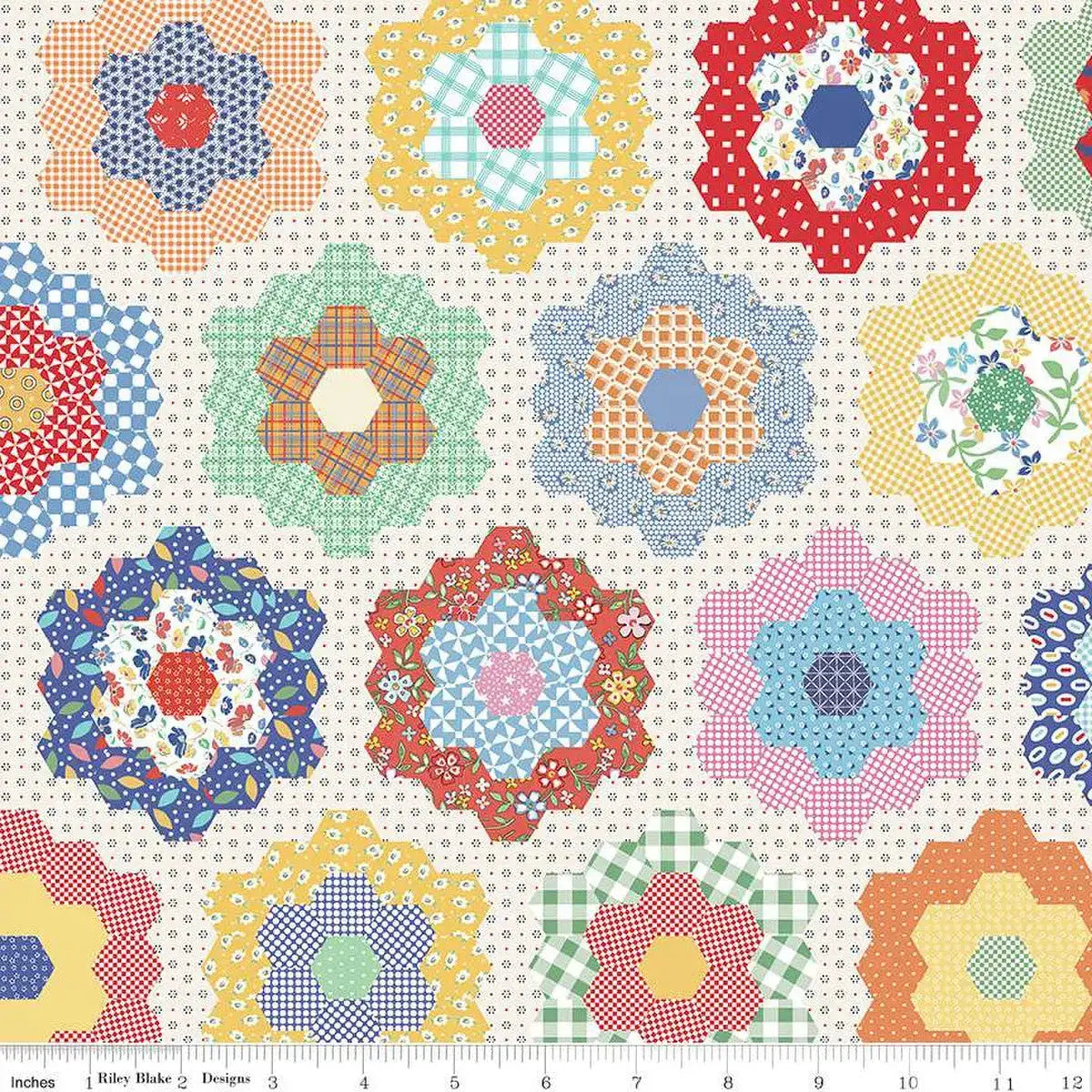 Multiple Use Store How to Use a Floral Wideback for Quilt Backs: Always in Season Flower