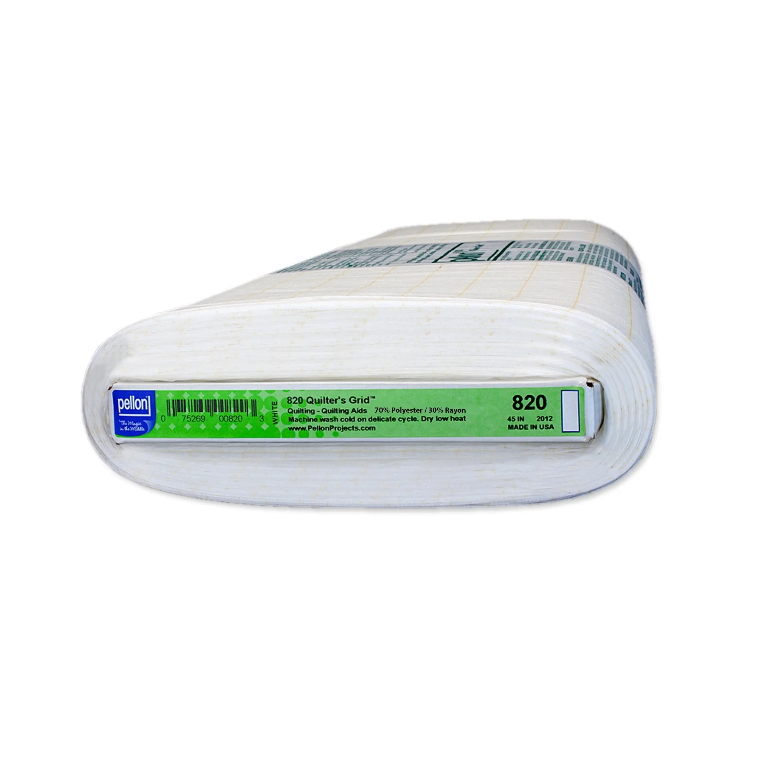 Pellon 820 Fusible Quilters Grid 45 inch x 10 yards bolt white pre-printed grid accurate patchwork