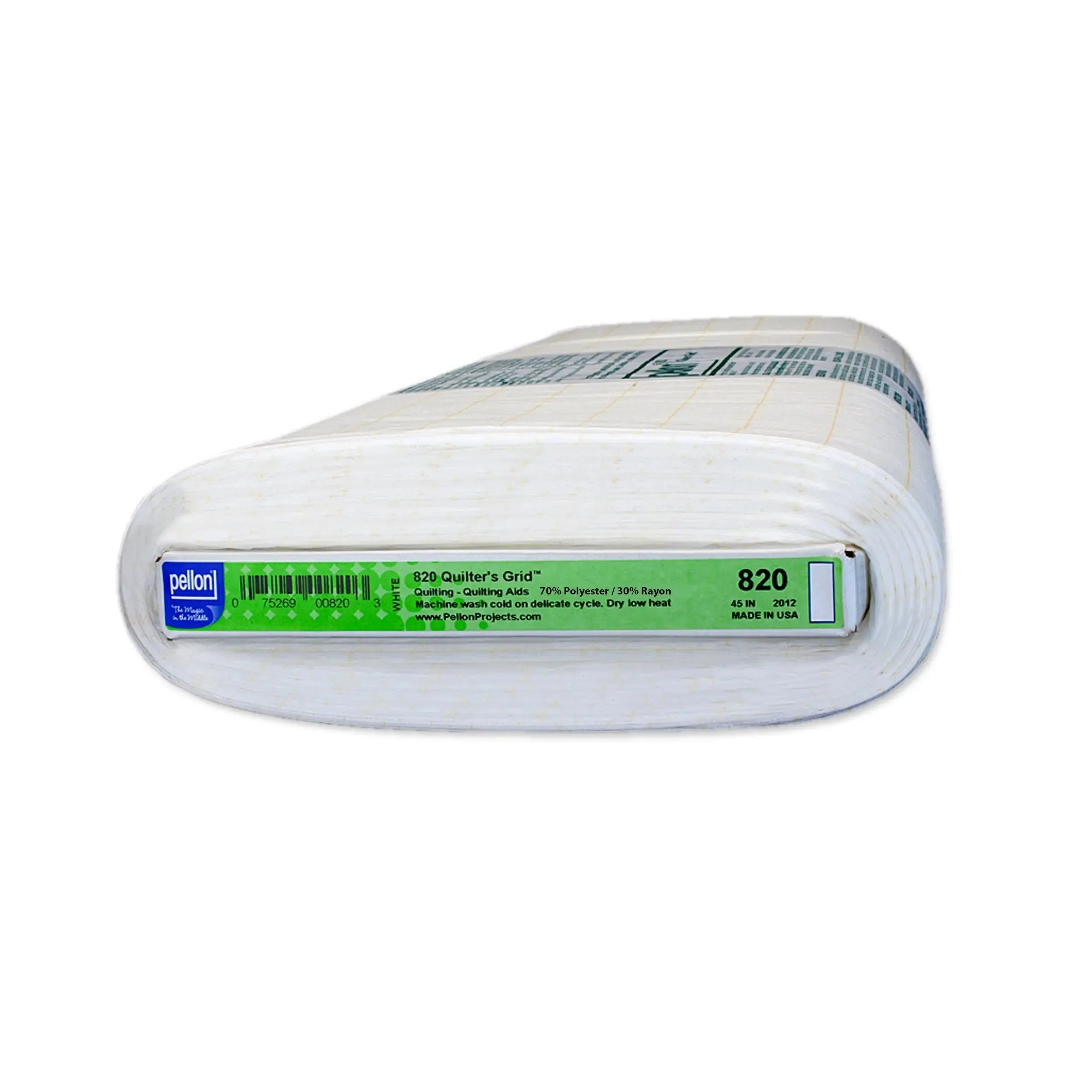 Pellon 820 Fusible Quilters Grid 45 inch x 10 yards bolt white pre-printed grid accurate patchwork
